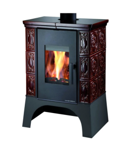 EBOLI AL II z wymiennikiem wodnym, kafle brązowe