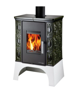 EBOLI AL II z wymiennikiem wodnym, kafle zielona, pętla chłodząca