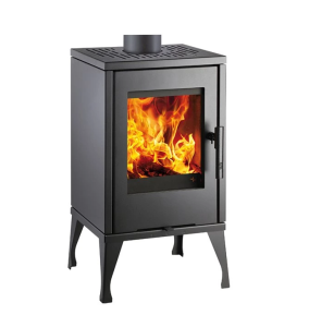 AURORA, czarna, cokół+okładzina boczna+pokrywa metalowe