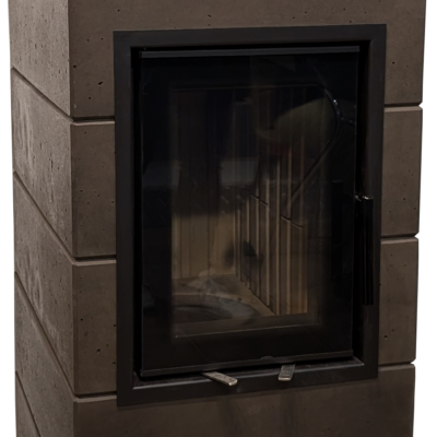 Kominek - Piec akumulacyjny na drewno i pellet - PKA 250L-GD 45x33 wyjście dymowe tylne