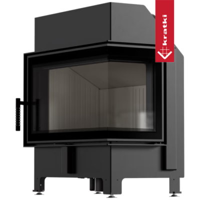 Kominek KRATKI ZIBI ECO 9,9 kW Ø 180 narożny prawy