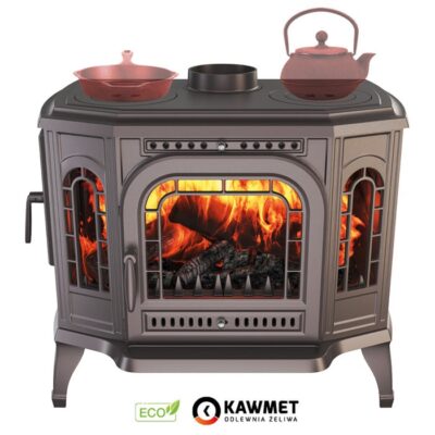 Piec wolnostojący KAWMET P7 (10,5 kW) CookTop LB ECO